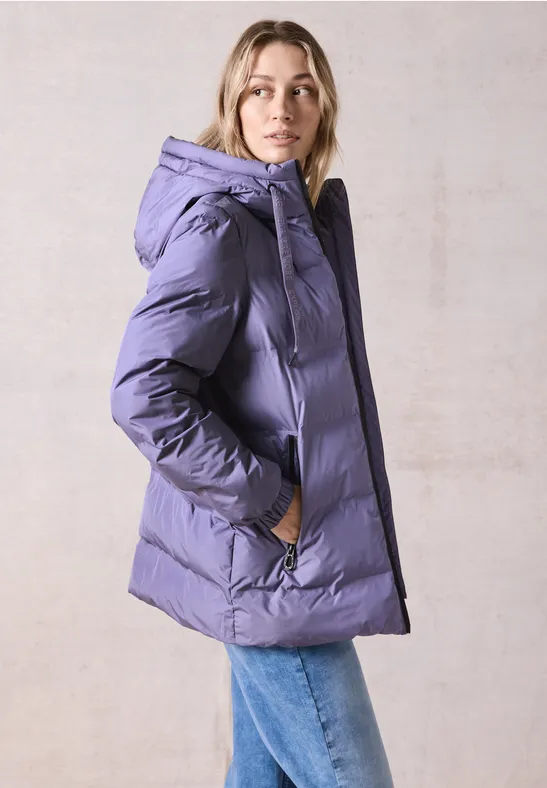 CECIL Gefütterte Jacke stormy violet Hochwertige Boutique-Daunenjacke